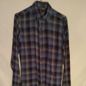 Men's Plaid Shirt, size Small-Tall